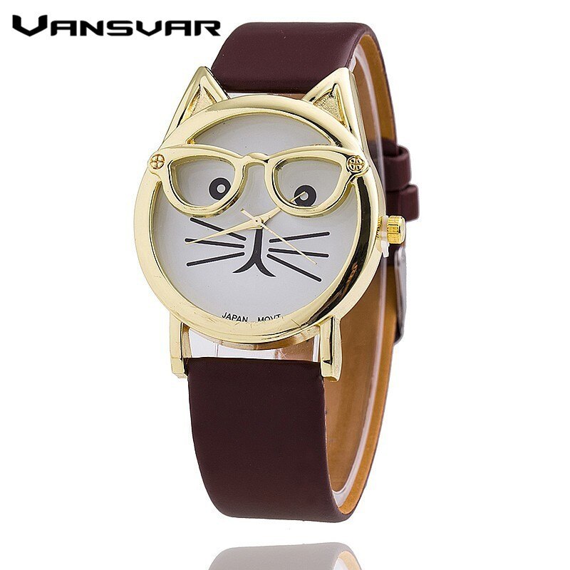 Zegarek z kotem różne kolory