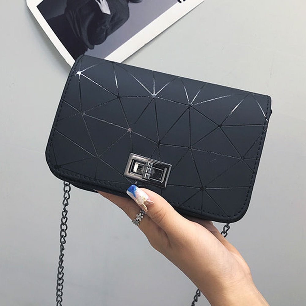 S.IKRR moda łańcuch Crossbody torby dla kobiet 2020 PU skóra luksusowe Dimond projekt Flap torba na ramię Mini torebki i torebki