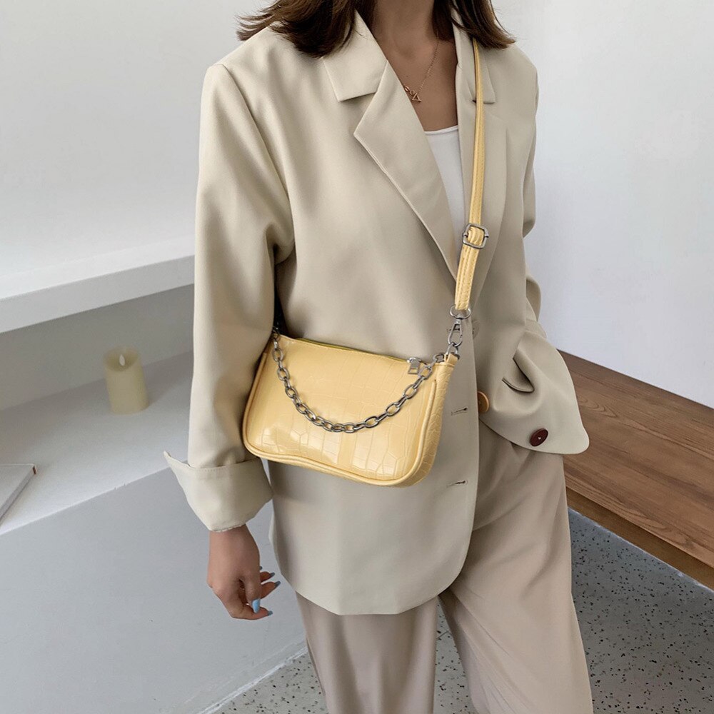 Moda Crocodile torebka z wzorem MINI PU skórzane torby na ramię dla kobiet 2020 projekt łańcucha luksusowe torebki damskie torby podróżne