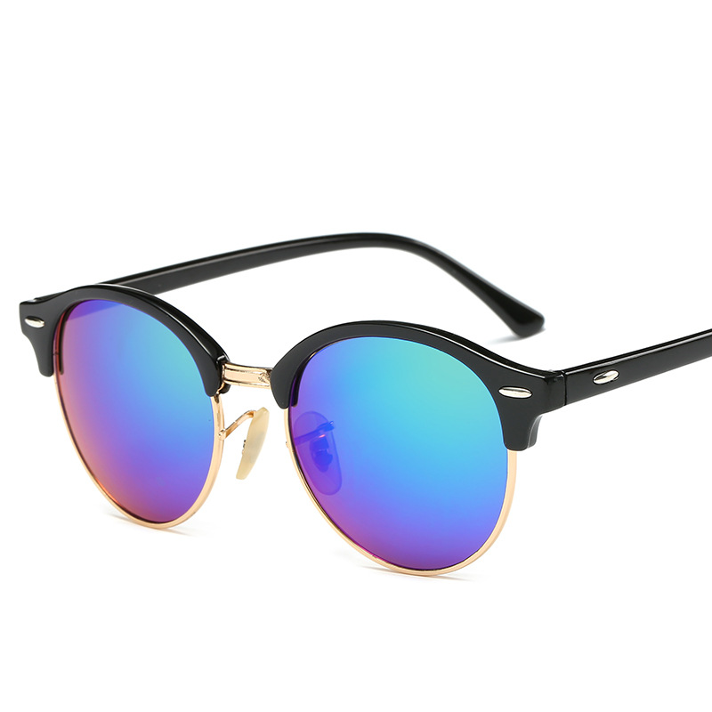 2020 okulary kobiety popularne marka projektant Retro mężczyźni lato styl nit ramki kolorowe powłoki odcienie