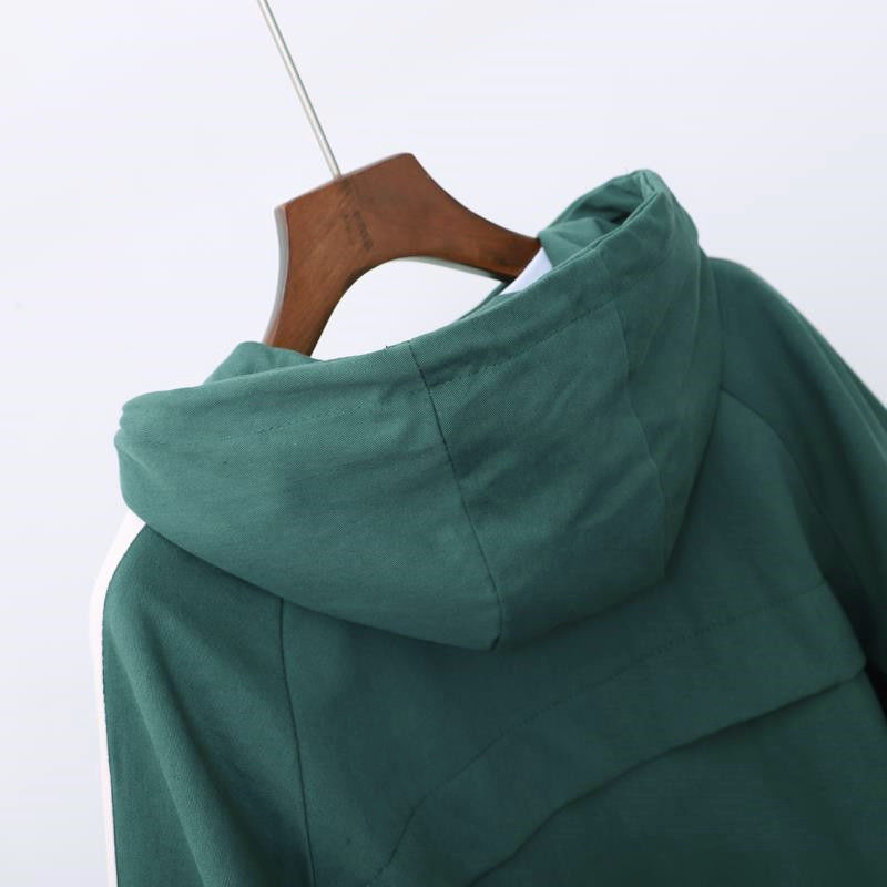 Neploe kontrast kolor z kapturem kurtka Cargo 2020 jesień nowy zamek płaszcz kobiety z długim rękawem styl Safari kurtki odzieży wierzchniej 56003