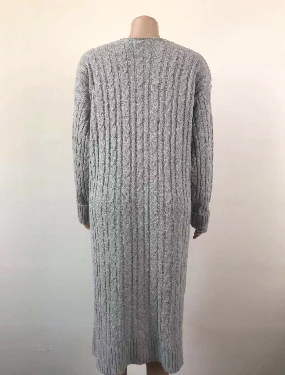 LOGAMI 2019 nowy kardigan płaszcz kieszenie damskie sweter długi kobiety ciepły sweter gruba dzianina kobiecy sweter zima