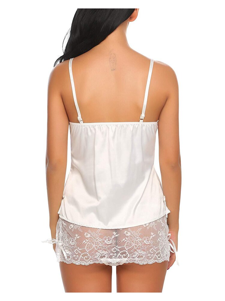 CINOON nowe damskie piżamy zestaw elegancka koronka satynowy pasek ubrania letnie bielizna nocna Top + spodenki piżamy zestaw Plus rozmiar bielizna nocna