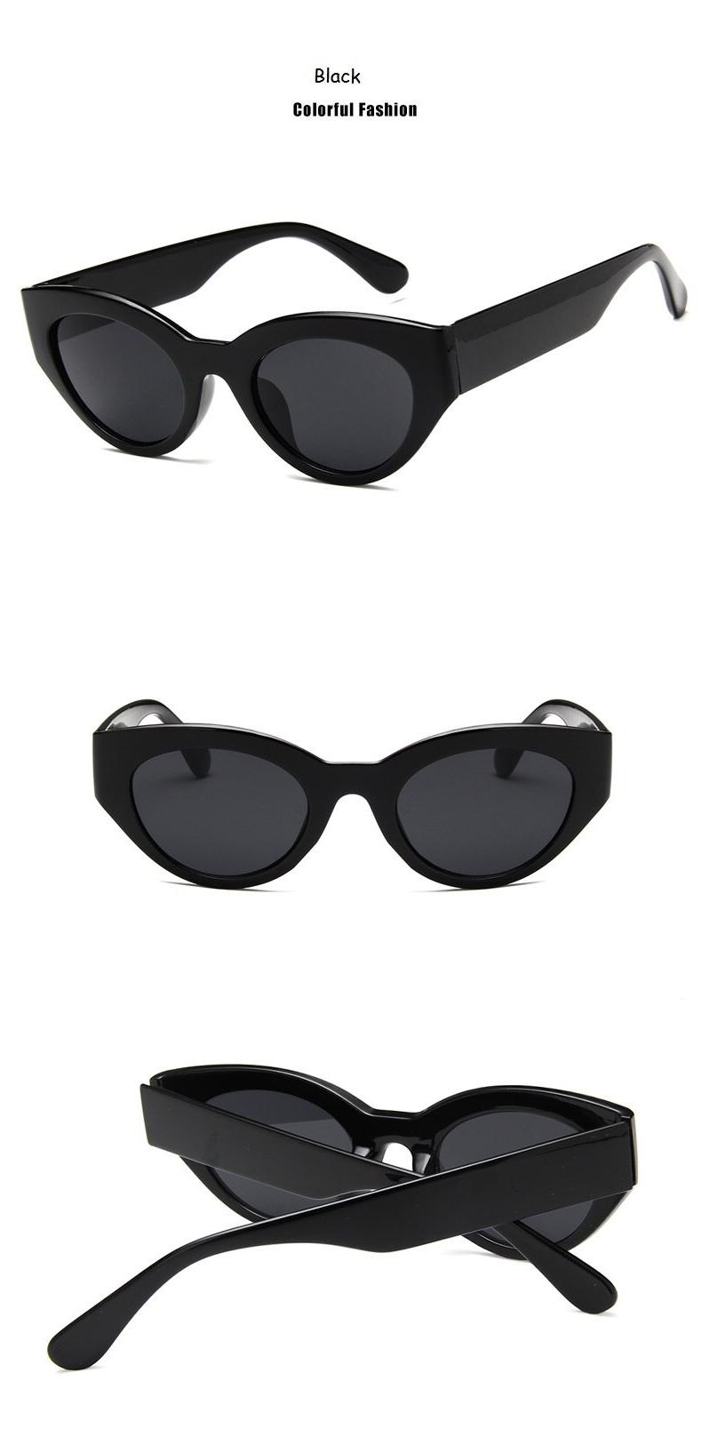 Śliczne sexy retro okulary kocie oko kobiety małe czarne białe 2020 trójkąt vintage tanie okulary przeciwsłoneczne czerwone kobiece uv400