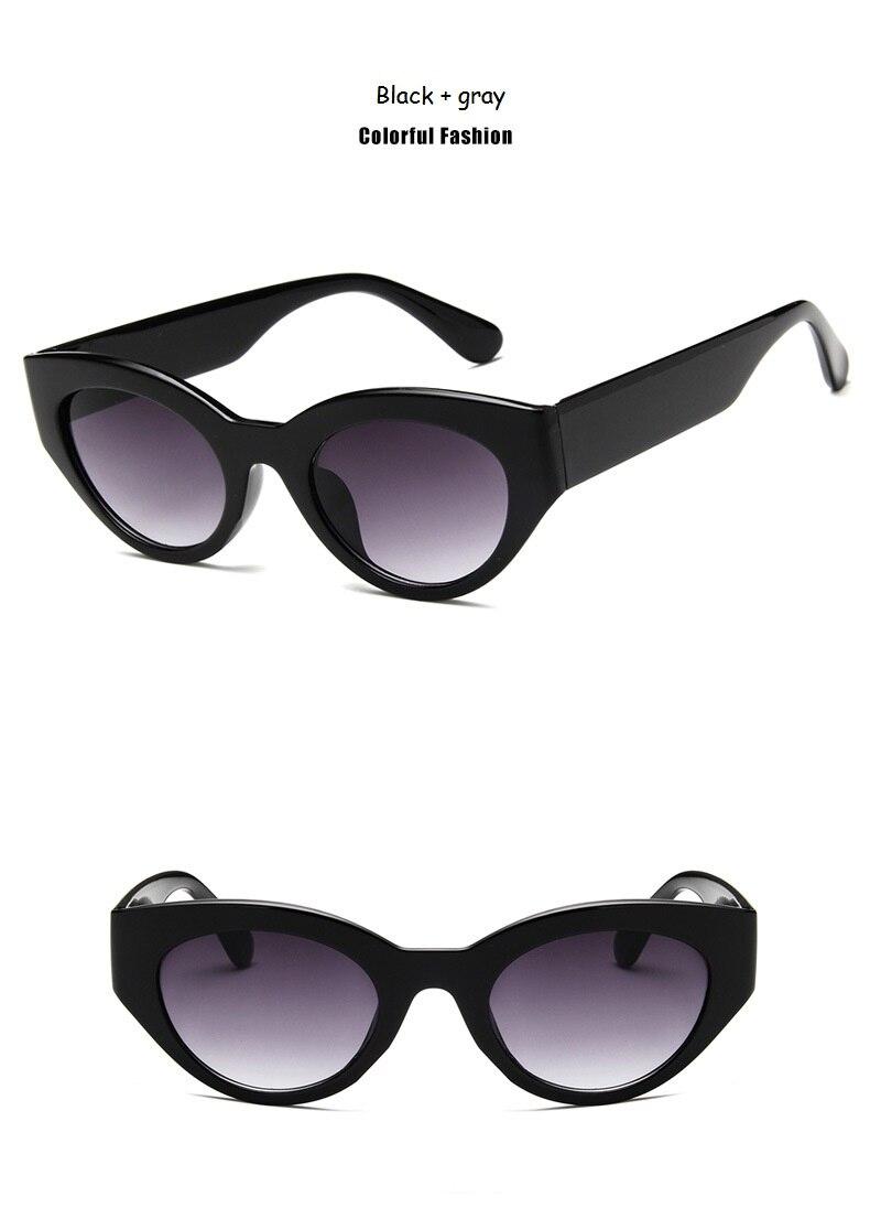 Śliczne sexy retro okulary kocie oko kobiety małe czarne białe 2020 trójkąt vintage tanie okulary przeciwsłoneczne czerwone kobiece uv400