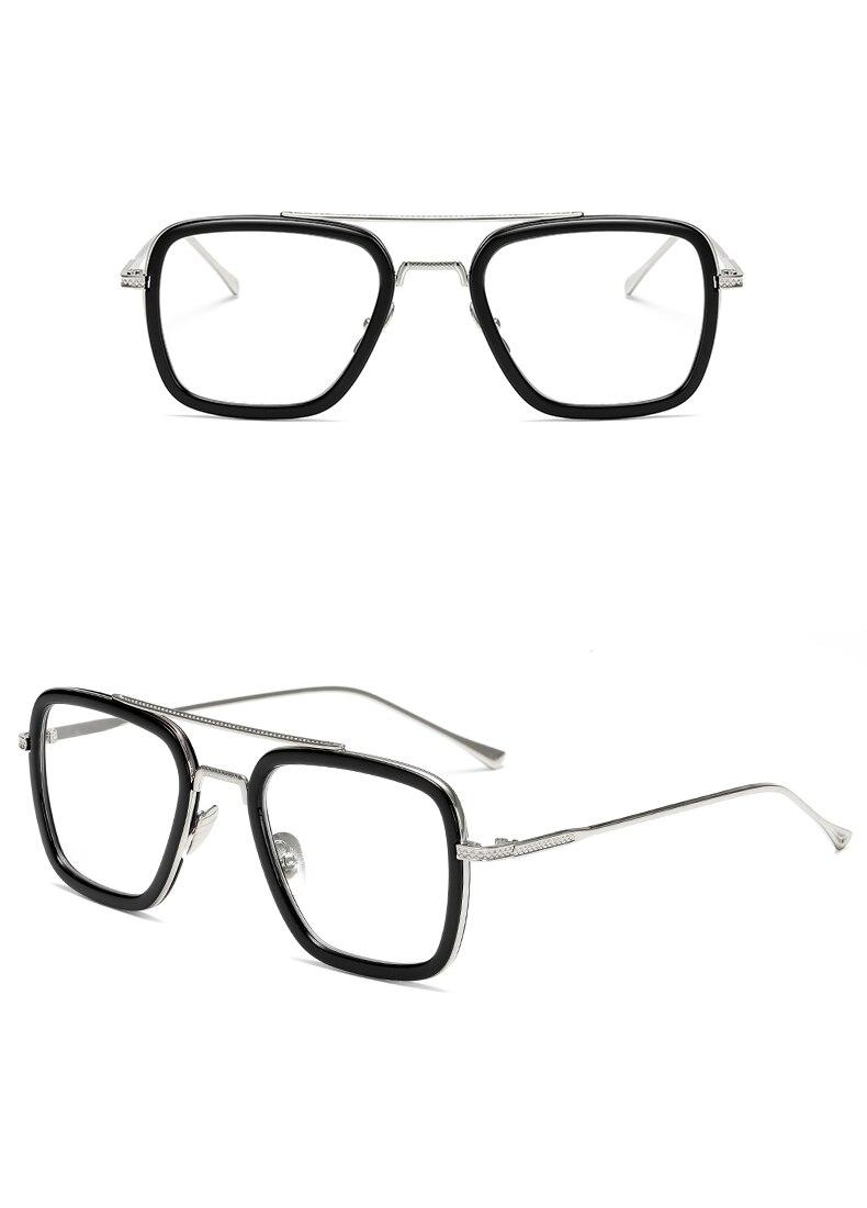 Luksusowa moda Tony Stark styl dla kobiet okulary mężczyźni plac marka projekt okulary óculos Retro mężczyzna iron Man óculos de