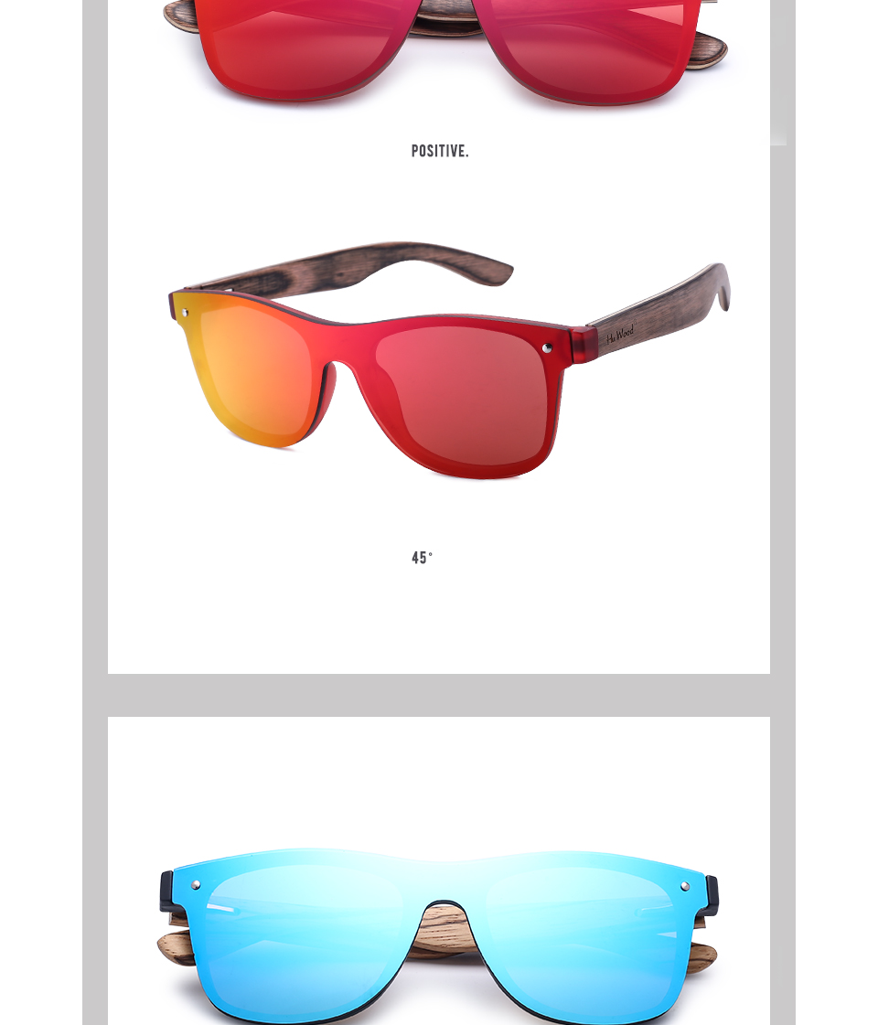 HU WOOD 2018 New Arrival kobiety plastikowe okulary przeciwsłoneczne drewniane Earpieces prostokąt odcienie UV400 obiektyw okulary dla mężczyzn GR8021