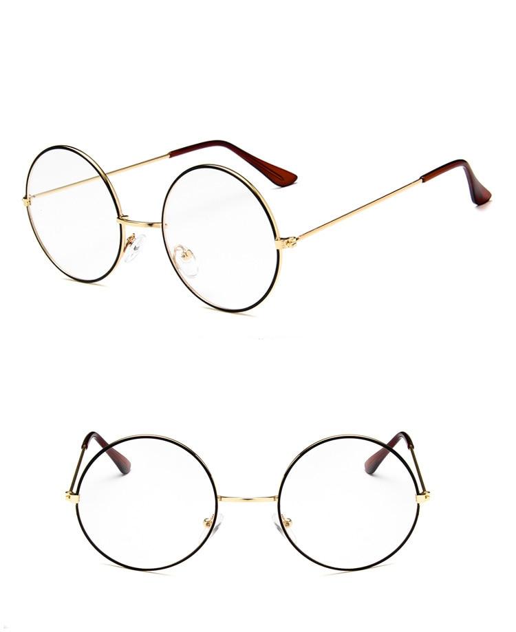 Okrągłe jasne okulary okulary dla kobiet mężczyzn Retro przezroczyste fałszywe okulary okrągłe optyczne ramki okularów do komputera WarBLade