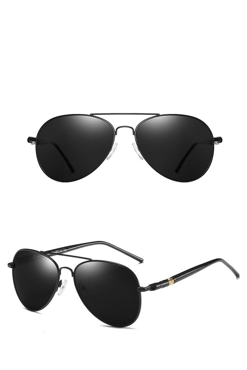 Męskie spolaryzowane okulary mężczyźni kobiety jazdy Pilot Vintage okulary marka projektant męskie czarne okulary przeciwsłoneczne dla mężczyzny kobiety UV400