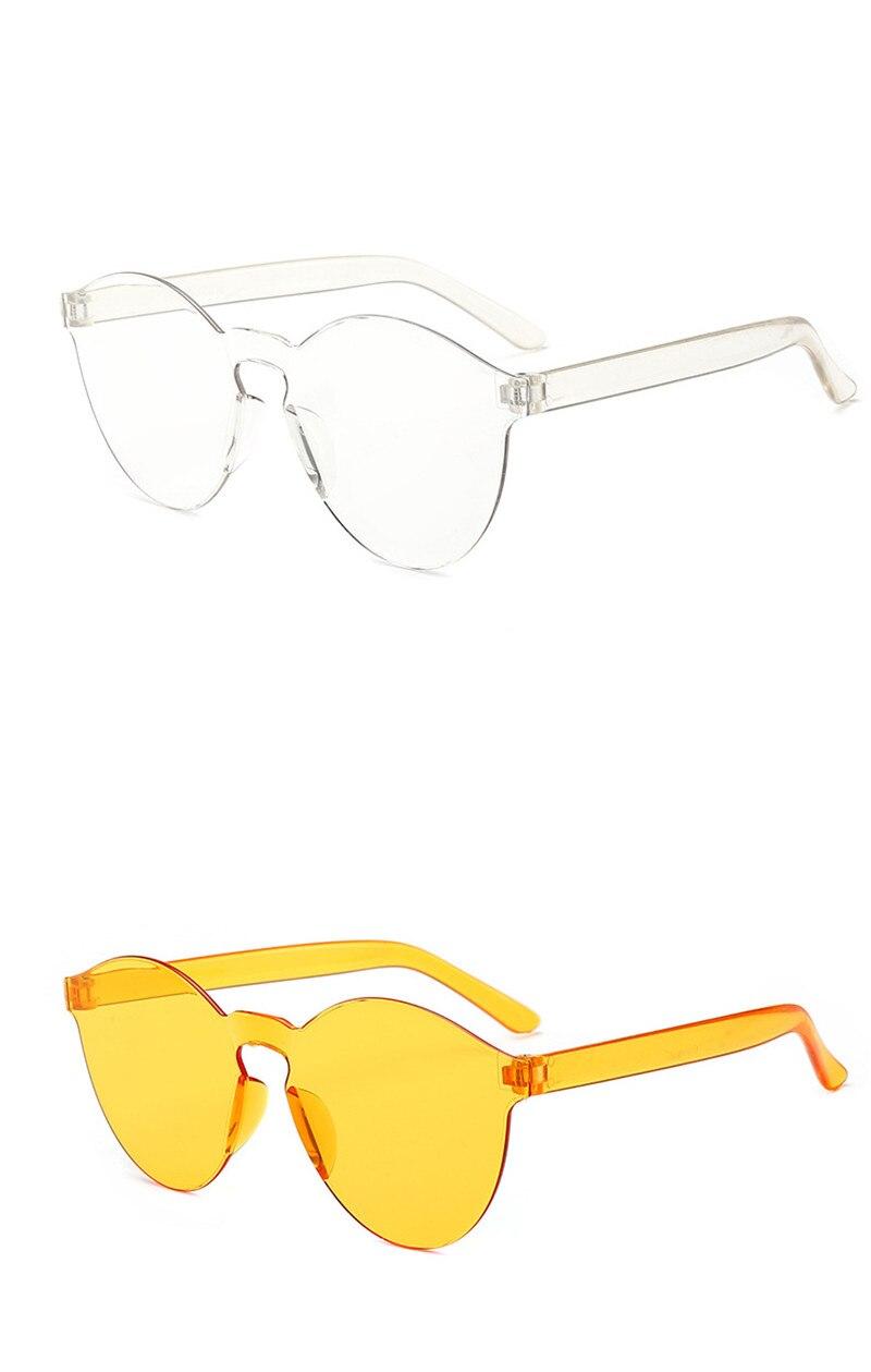Tanie okulary przeciwsłoneczne bezramkowe moda damska okrągły Ocean cukierki odcienie soczewki kobiece okulary przeciwsłoneczne dziewczyny Gafas De Sol UV400