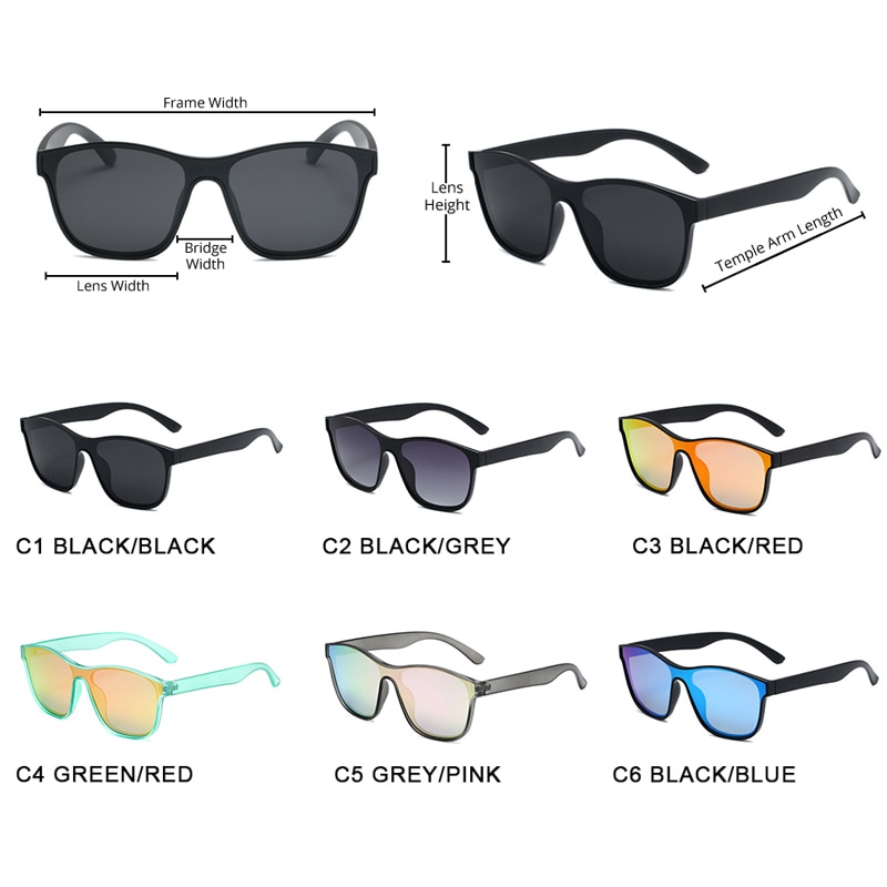 HOOBAN 2021 New Square Polarized Sunglasses Men Women Fashion Square Male Sun Glasses Brand Design One-piece Lens Eyewear UV400