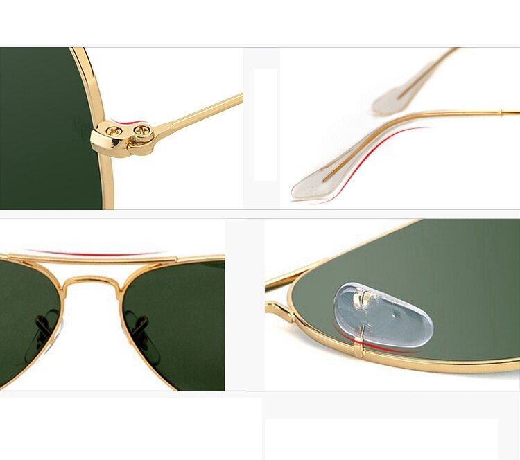 Army Military Pilot okulary przeciwsłoneczne męskie luksusowe marki okulary przeciwsłoneczne pilotki szklane soczewki kobiety sport gogle jazdy cień Top quality