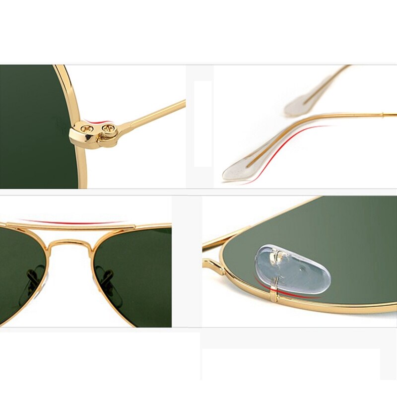 Army Military Pilot okulary przeciwsłoneczne męskie luksusowe marki okulary przeciwsłoneczne pilotki szklane soczewki kobiety sport gogle jazdy cień Top quality