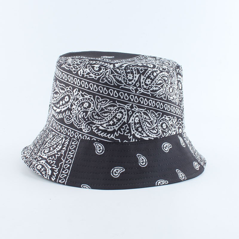 2021 nowych moda nadruk w stylu Vintage kapelusze wiadro odwracalne Bob Chapeau Femme Hip hop czapki Gorro mężczyźni kapelusz rybaka