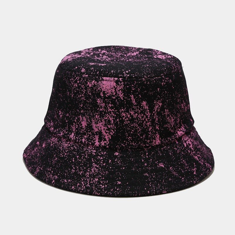 Moda lato Harajuku Panama kapelusz typu Bucket Tie barwnik drukuj kapelusz rybaka Bob Femme kapelusz wędkarski dla kobiet mężczyzn