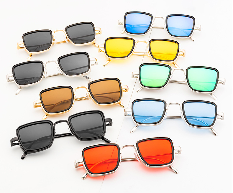 W stylu Vintage Steampunk okulary mężczyźni 2020 Retro metalowe kwadratowe okulary Trendy marka okulary odcienie dla kobiet lunette de soleil