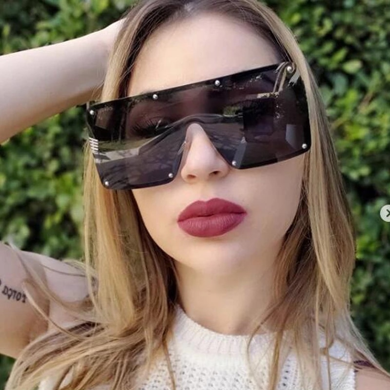 2020 nowy plac okulary przeciwsłoneczne kobiety moda ponadgabarytowych metalowej ramie okulary Vintage męskie odcienie Retro gradientowe kolory óculos UV400