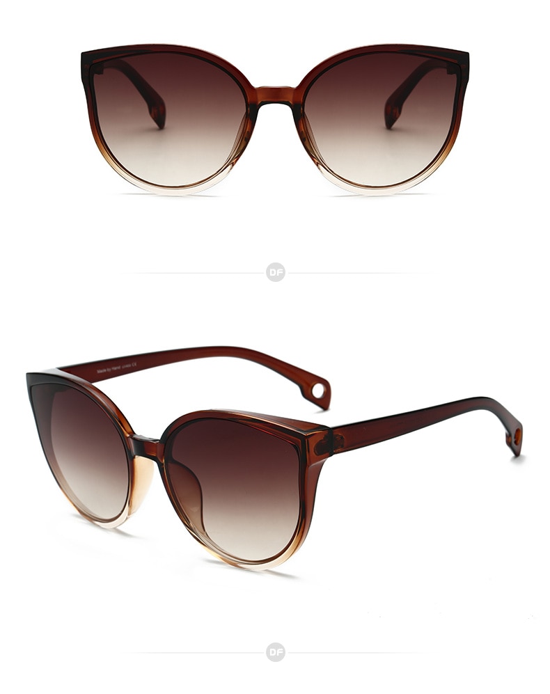 LongKeeper-Nowe okulary przeciwsłoneczne kocie oko, oprawka z tworzywa,przezroczyste soczewki, filtr UV400, męskie, kobiece, cień, moda, dla kierowców