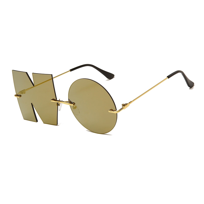 Moda list bez okularów przeciwsłonecznych luksusowy gatunku projektanta kobiet metalowe okulary przeciwsłoneczne damskie trendy okulary UV400 odcienie gafas de sol
