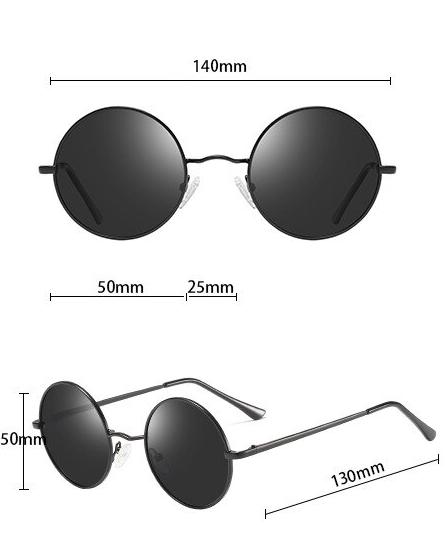 Klassische Retro Steampunk Gothic kleine Runde Polarisierte Sonnenbrille Männer Frauen Kleine Vintage John Lennon Sonnenbrille gafas de sol