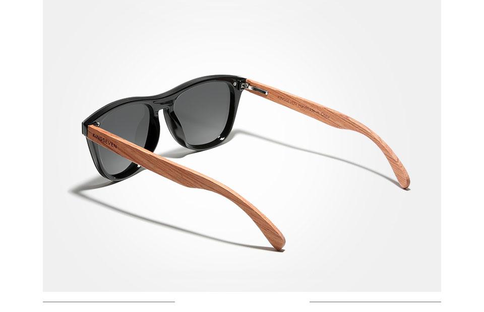 KINGSEVEN damskie okulary naturalne Bubinga drewniane okulary przeciwsłoneczne męskie spolaryzowane modne okulary słoneczne oryginalne drewno Oculos de sol