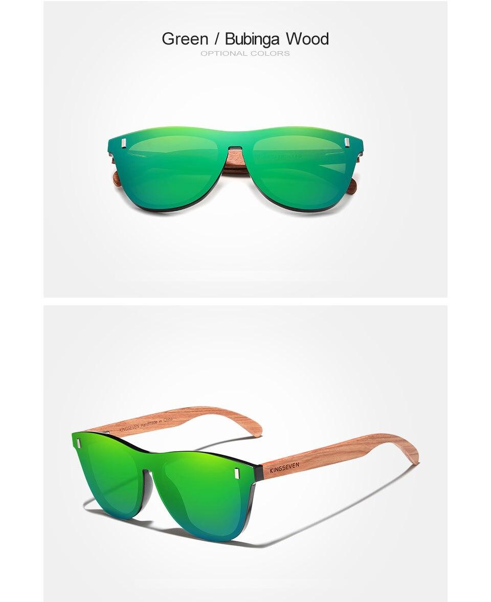 KINGSEVEN damskie okulary naturalne Bubinga drewniane okulary przeciwsłoneczne męskie spolaryzowane modne okulary słoneczne oryginalne drewno Oculos de sol
