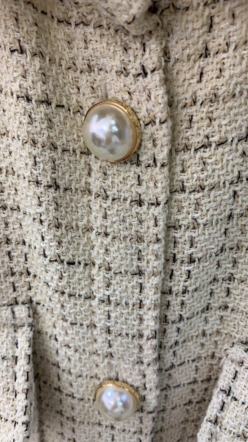 ZXQJ Tweed kobiety Vintage Oversize koszule w szkocką kratę 2021 wiosna-jesień Chic panie Streetwear luźna koszula elegancka kobieta strój dziewczyny