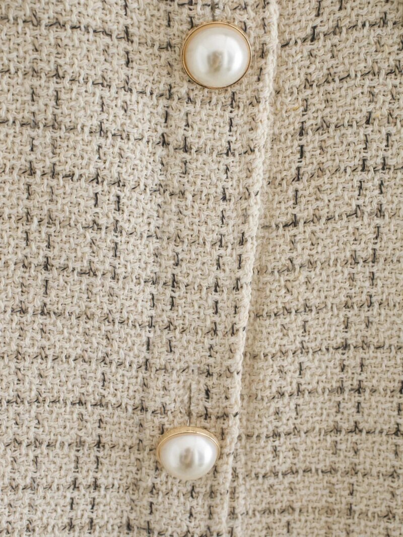 ZXQJ Tweed kobiety Vintage Oversize koszule w szkocką kratę 2021 wiosna-jesień Chic panie Streetwear luźna koszula elegancka kobieta strój dziewczyny