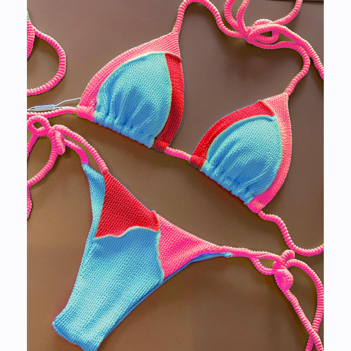 Mikrobikini seksowne kobiety strój kąpielowy brazylijskie Bikini Set stringi damskie stroje kąpielowe strój kąpielowy kostiumy kąpielowe seksowne Bikini Micro