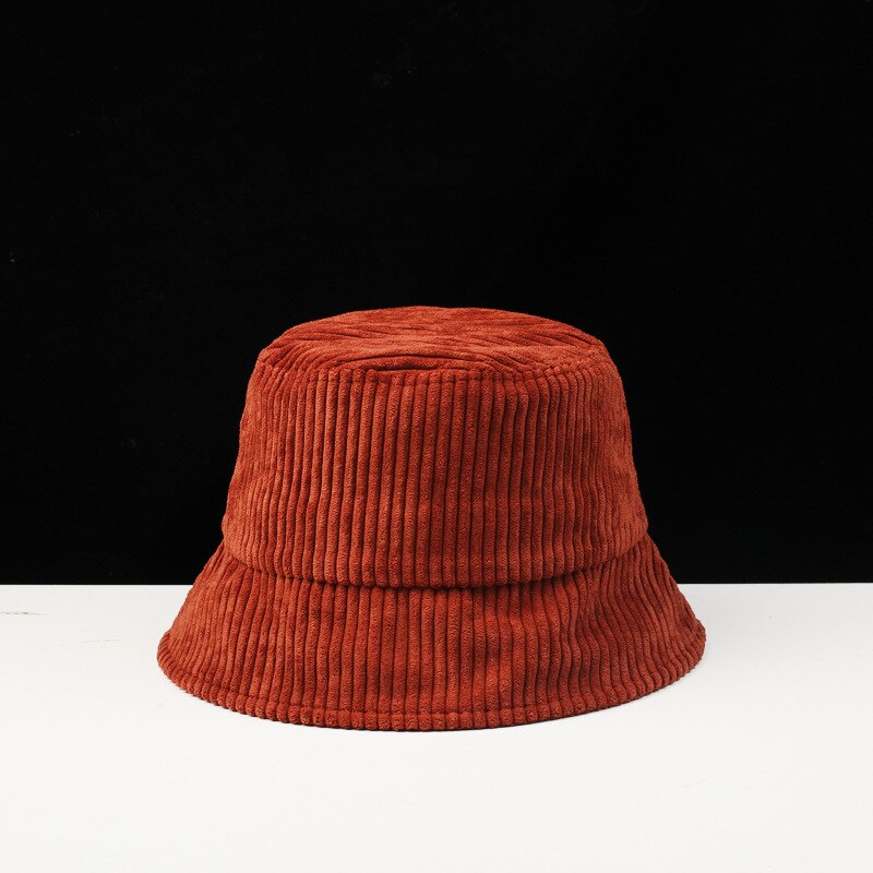 Jesienią i zimą jednokolorowe mężczyźni i kobiety kapelusz rybaka sztruks cień składany Retro kapelusz myśliwski Korea odkryty kapelusz Panama