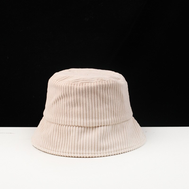 Jesienią i zimą jednokolorowe mężczyźni i kobiety kapelusz rybaka sztruks cień składany Retro kapelusz myśliwski Korea odkryty kapelusz Panama
